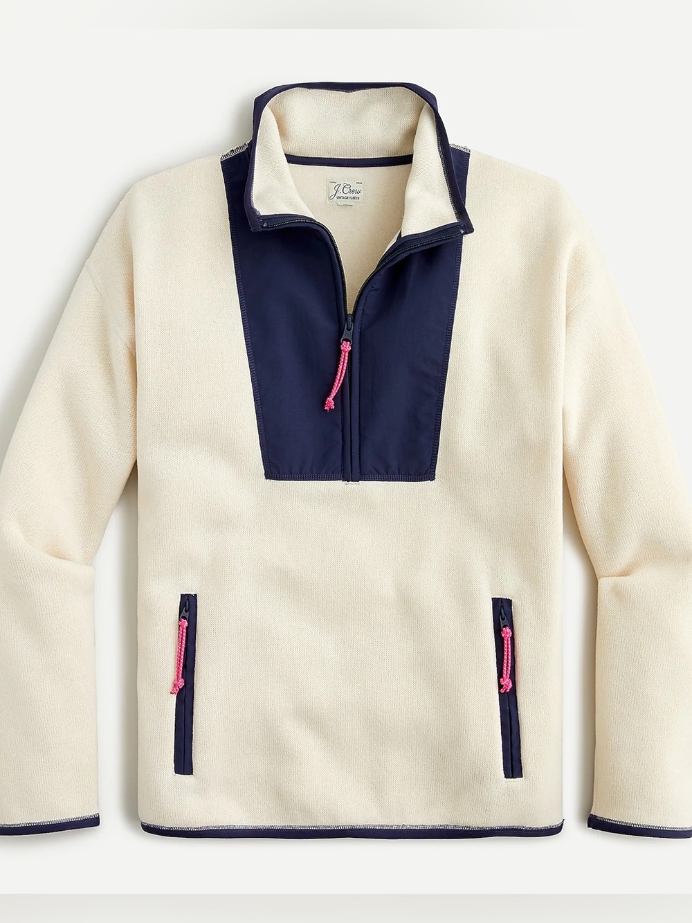 J.Crew Polartec fleece half-zip pullover XXS